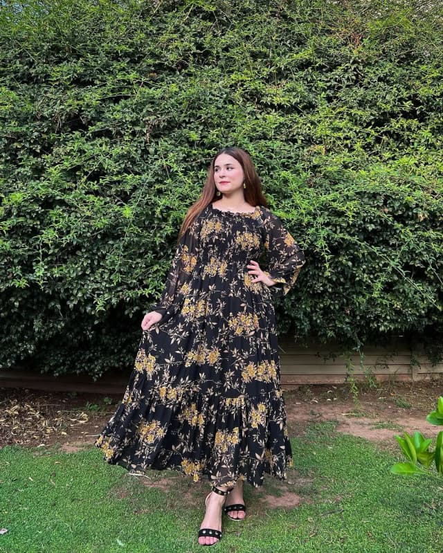 Fire floral printed Frock