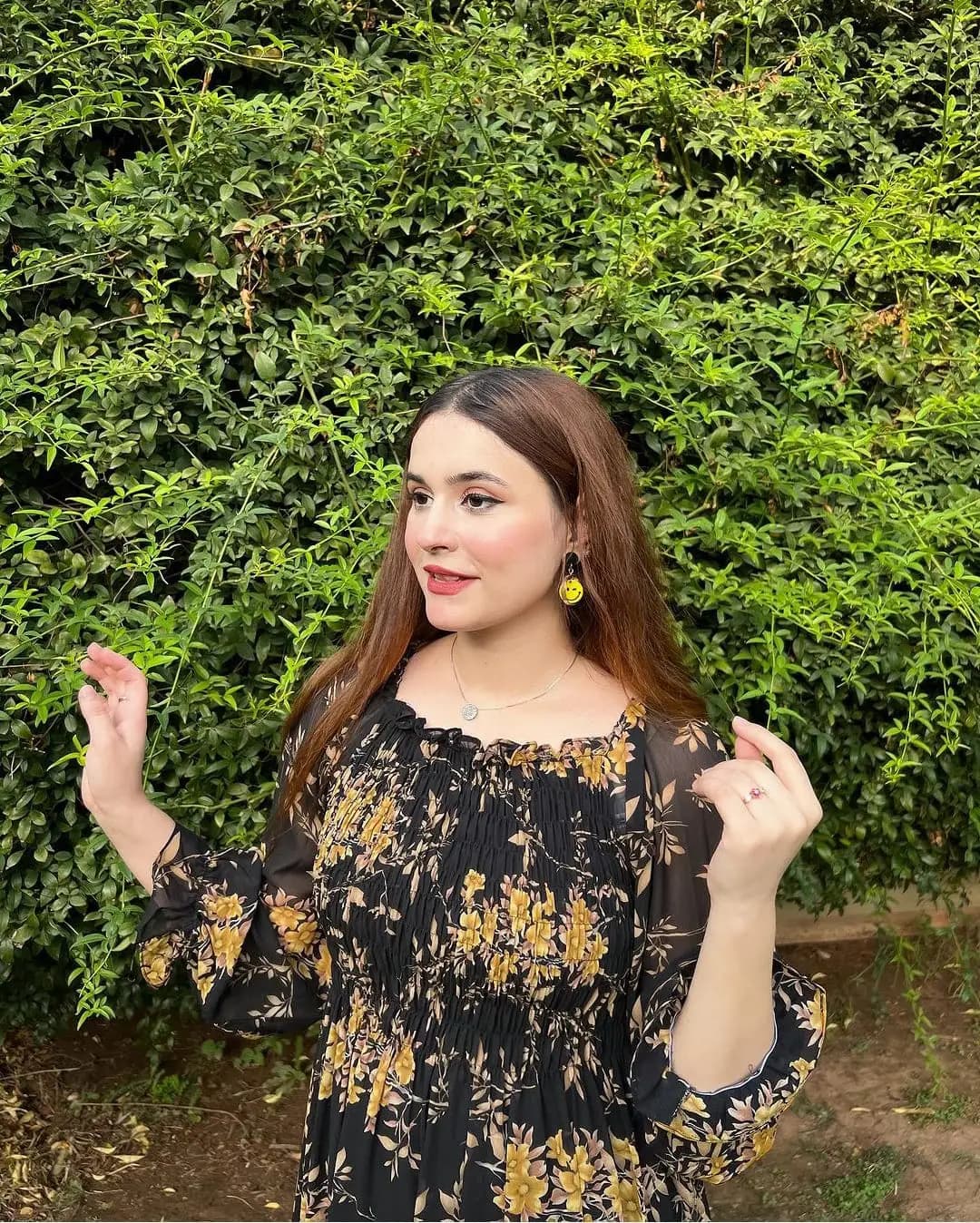 Fire floral printed Frock